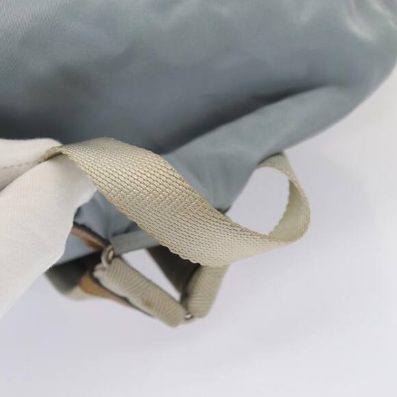 PRADA Backpack Nylon Light Blue Silver - Picture 7 of 16